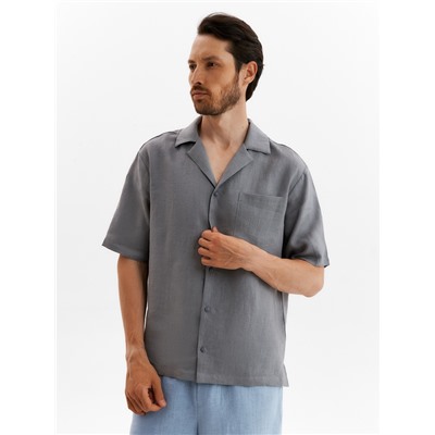 Рубашка мужская с коротким рукавом MIST, размер 54, серая
