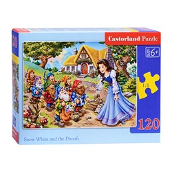 Пазлы 120 "Белоснежка и 7 гномов"