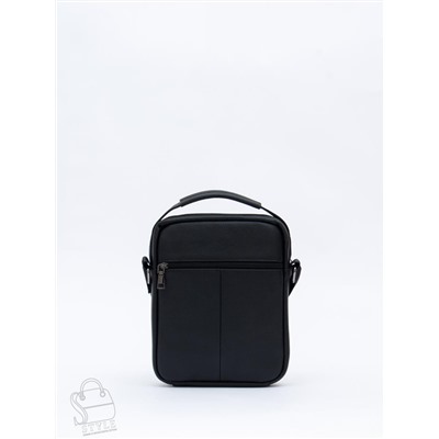 Сумка мужская кожаная 9747H black Heanbag в Новосибирске