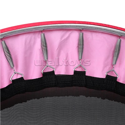 Батут ROCKET, d=140, внешняя сетка высотой 88 см., общая высота 122 см. розовый