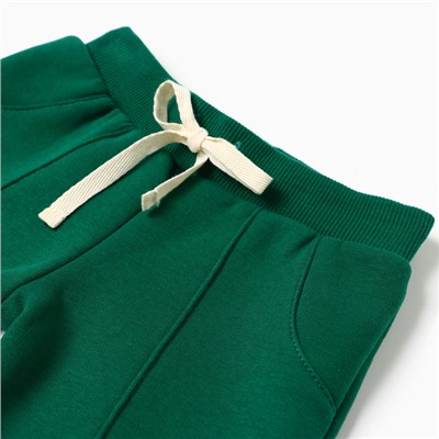 Костюм детский (толстовка, брюки) «Крошка Я» Oranges, рост 62-68 см, зелёный, молочный