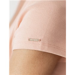 Футболка из плотного трикотажа с плетением риб 1*1