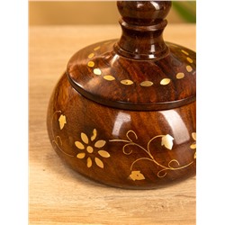 Сахарница «Ассорти», 12×12×10 см, дерево шишам