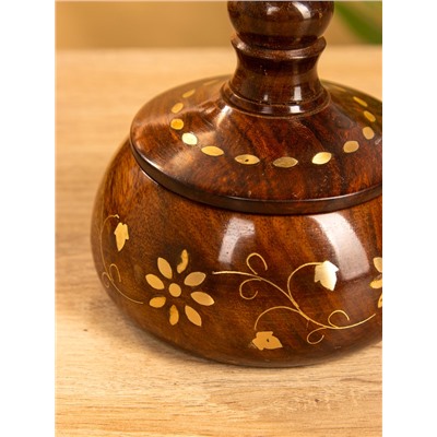 Сахарница «Ассорти», 12×12×10 см, дерево шишам