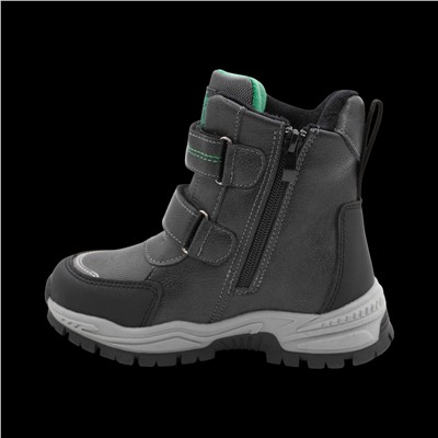 Ботинки мембранные на меху А6671-3 серые