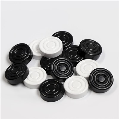 Шашки, настольная игра, d=3 см, h=0.9 см