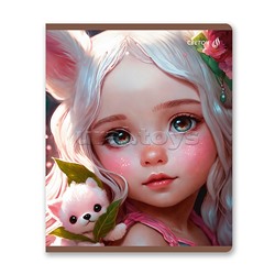 Тетрадь 60л. клетка "Летний день" А5+, на скобе