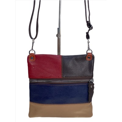 Женская сумка из натуральной кожи мультицвет