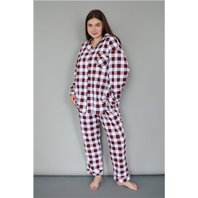 Пижама с брюками с рубашкой и штанами НАТАЛИ, 1209265