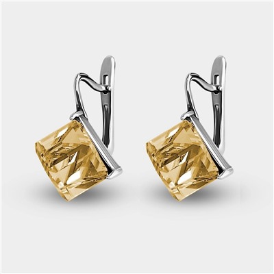 Серьги "Кубик" 8 мм