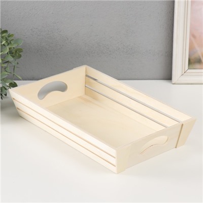 Основа для росписи дерево «Поднос», для творчества, декора, 32.5×20×6 см