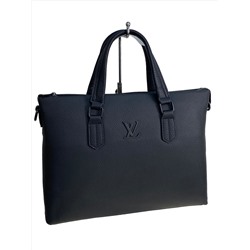 Сумка-портфель мужская из натуральной кожи, цвет чёрный