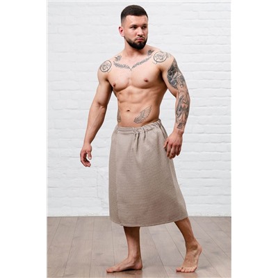 Полотенце для бани и сауны вафельное на липучке НАТАЛИ, 957958