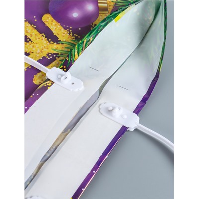 Пакет подарочный «Новогодняя фантазия», полиэтиленовый с пластиковой ручкой, 37×35 см