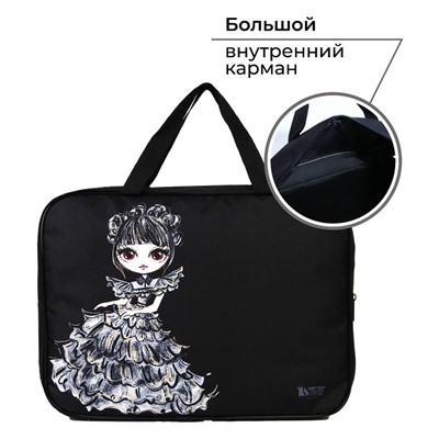 Папка для труда, А4, текстильная, 35×27×7 см «Будь собой»