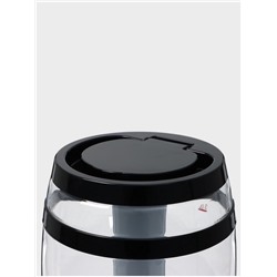 Пивной бочонок «Банный», колба 3 л, ёмкость для льда, подсветка, пластик, чёрный