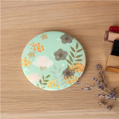 Зеркало карманное 7 см Цветы / MX-357 /уп 60/720/OPP