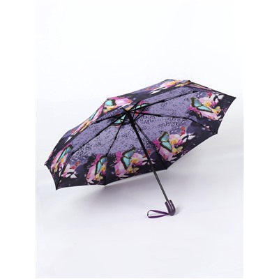 Зонт автоматический Olivia, эпонж, 3 сложения, 8 спиц, R=47/55 см, d=94 см, МИКС