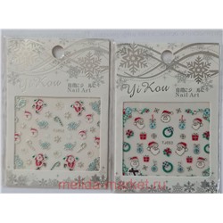 Наклейки для ногтей Nail Art 3DRuber Art Yi Kou Набор 2 шт распродажа
