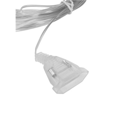 Удлинитель для комнатных гирлянд, 5 м, прозрачная нить, УМС-вилка
