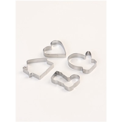 Формы для выпечки новогодние «Уют», 4 шт.