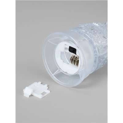 Световая фигура «Снеговик», 13 см, 1 LED, от батареек LR44×3, свечение тёплое белое