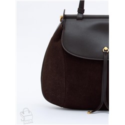 Сумка женская кожаная 1044M coffee Polina&Eiterou
