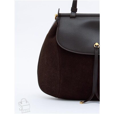 Сумка женская кожаная 1044M coffee Polina&Eiterou