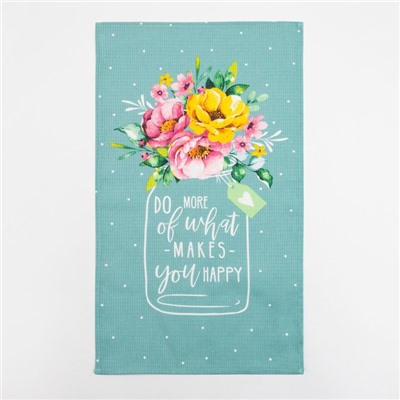 Набор кухонных полотенец Доляна «Цвети» 35×60 см-4 шт., 100% хл