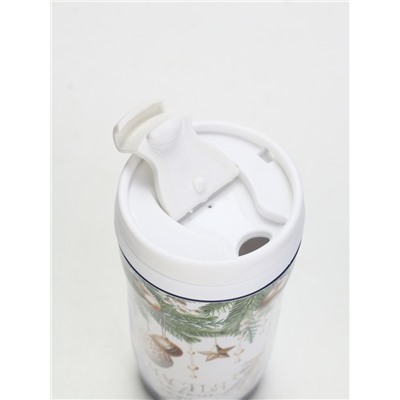 Подарочный набор новогодний, ежедневник, А6, 80 л., термостакан 250 мл «Пусть мечты сбываются»