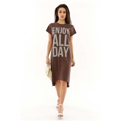 Платье 50558 (Коричневый)