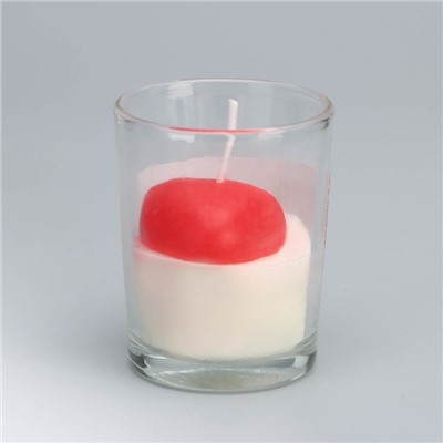 Ароматическая свеча в стакане Scented Candle, жасмин, 5×6.5 см