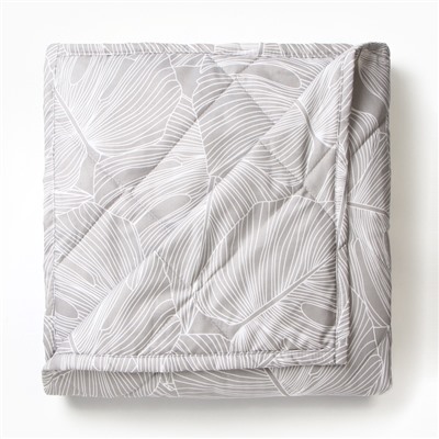 Покрывало LoveLife евро «Листья монстеры», 200×210±5 см, микрофайбер, 100% п/э