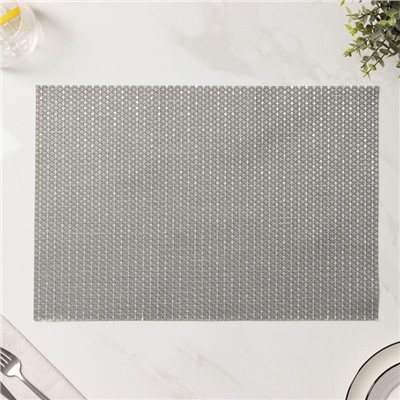 Салфетки сервировочные на стол Доляна Star, 4 шт., 45×30 см, серые