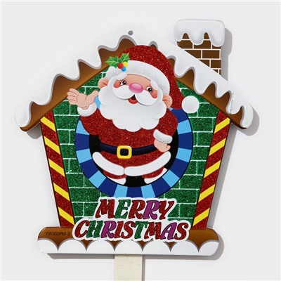 Топпер декоративный «Дед мороз и домик», 21×67 см