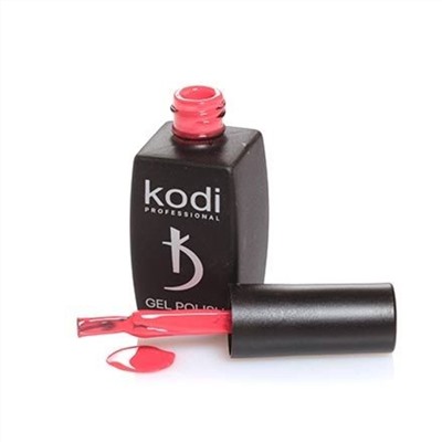 Kodi Гель-лак Светлый красно-коралловый, без перламутра и блесток, плотный, 8 мл