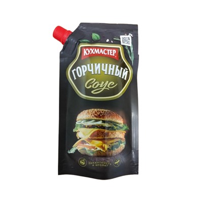 Соус КУХМАСТЕР Горчичный, 200 г (дой-пак)