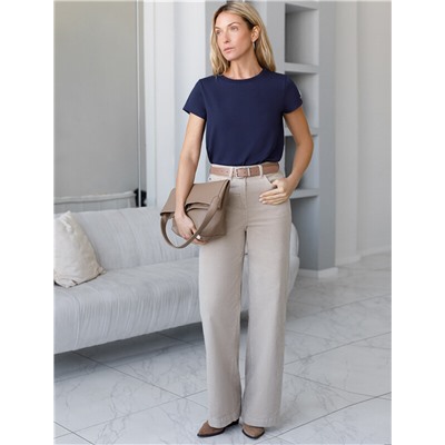 Футболка из премиального хлопка с эластаном