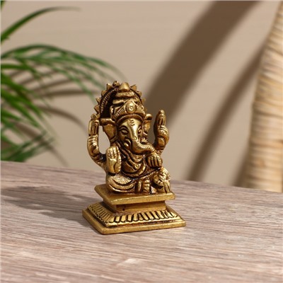 Сувенир «Ганеша», 7 см, латунь