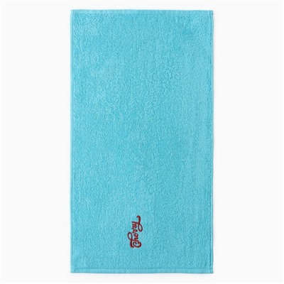 Полотенца махровые «Этель» Cherry, 3 шт., 30×60 см, хлопок 100%, голубые