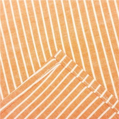 Кухонный набор «Полосы» фартук 60×70 см, прихватка 20×20 см, варежка 12×15 см, цвет персик, 50%п/э, 50%хл
