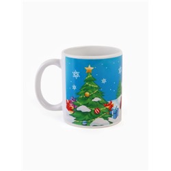 Кружка новогодняя сублимация «Лошадь» 320 мл, Микки Маус