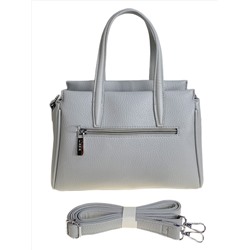 Женская сумка из искусственной кожи, цвет серо-белый