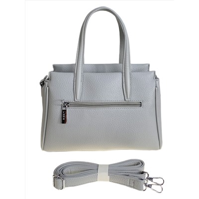 Женская сумка из искусственной кожи, цвет серо-белый