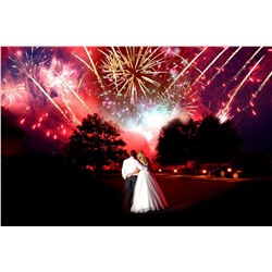 Комбинированное фейерверк-шоу (высотный и парковый фейерверк с добавлением наземных фигур)