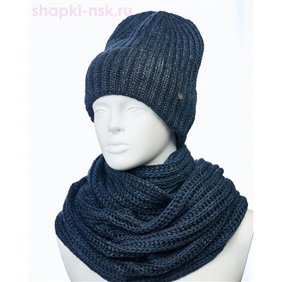 55890-1 Комплект женский флис (колпак+снуд) (56-58)