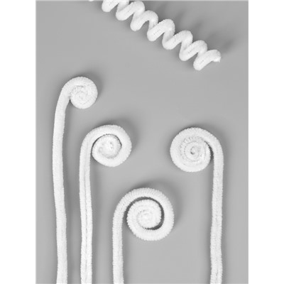 Синельная проволока, набор 100 шт, размер 1 шт 30х0,8 см, цвет белый