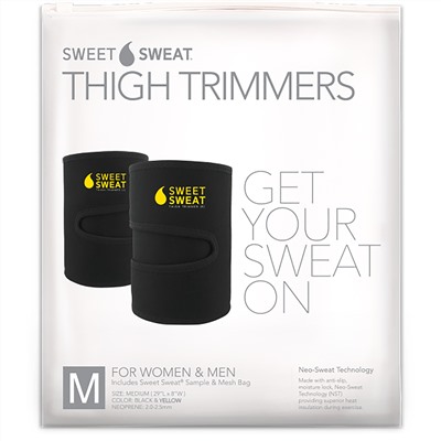 Sports Research, Sweet Sweat Thigh Trimmers,  Medium, Yellow, 1 Pair