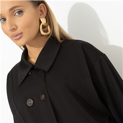 Жакет в полоску, Безупречные манеры (черный)