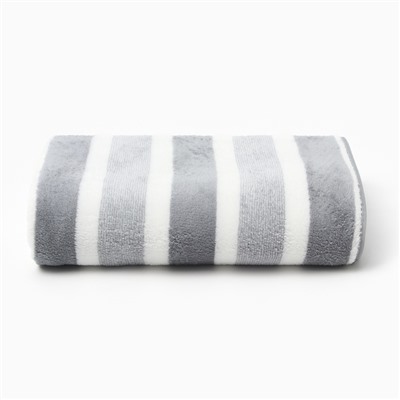 Полотенце банное «Этель. Геометрия», 70×140 см, серое